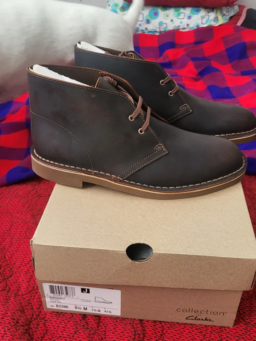 Clarks Men's Brown Leather Chukka Boots